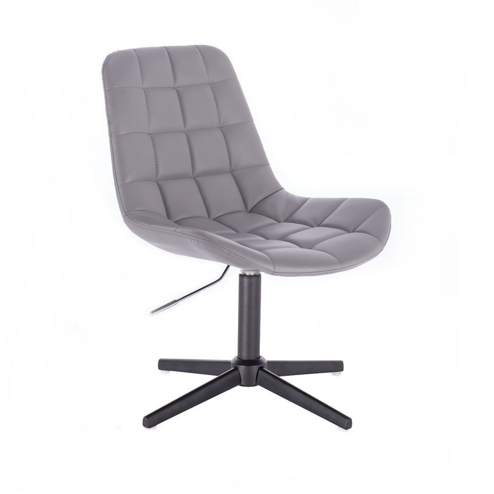 LuxuryForm Kosmetická židle PARIS na černém kříži - šedá (VPT)