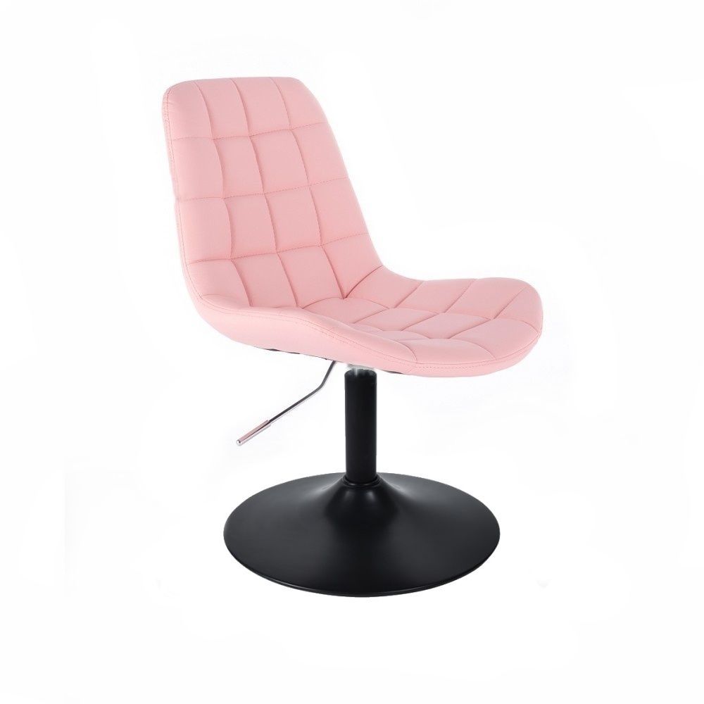 LuxuryForm Kosmetická židle PARIS na černém talíři - růžová (VPT)