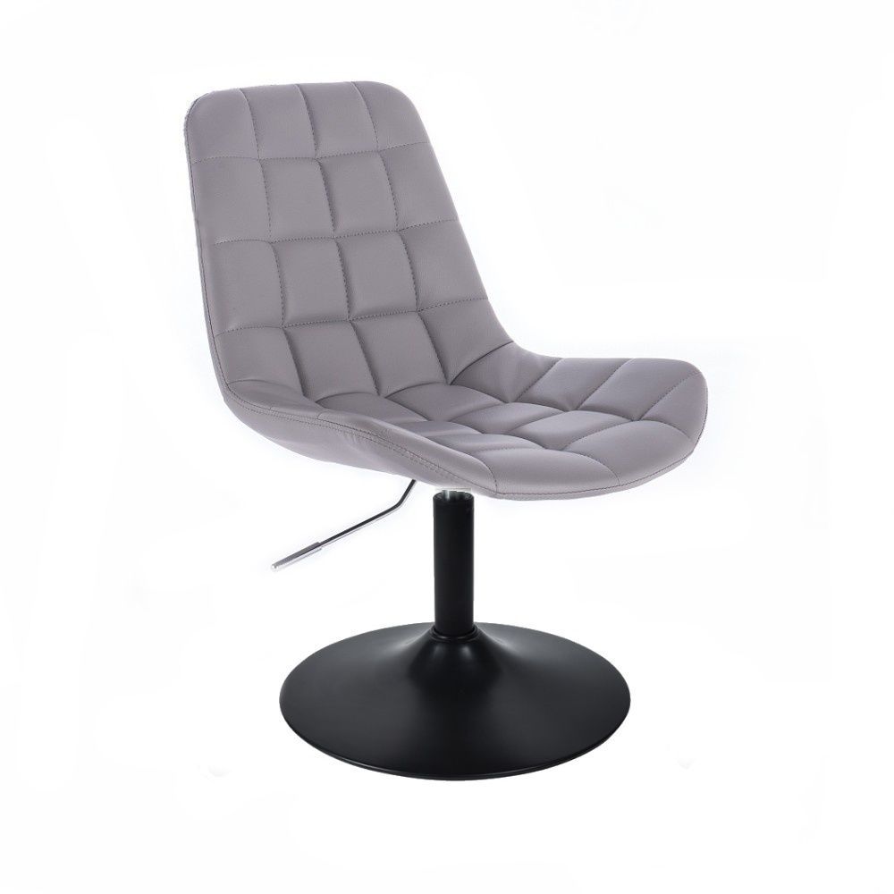 LuxuryForm Kosmetická židle PARIS na černém talíři - šedá (VPT)
