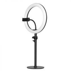 Prstencová lampa RING 10" 8 W LED černá