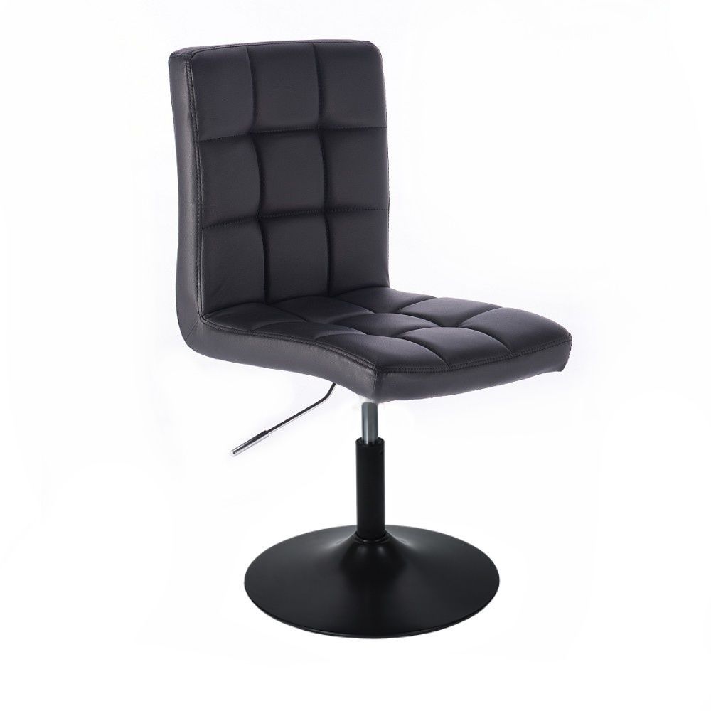 LuxuryForm Kosmetická židle TOLEDO na černém talíři - černá (VPT)