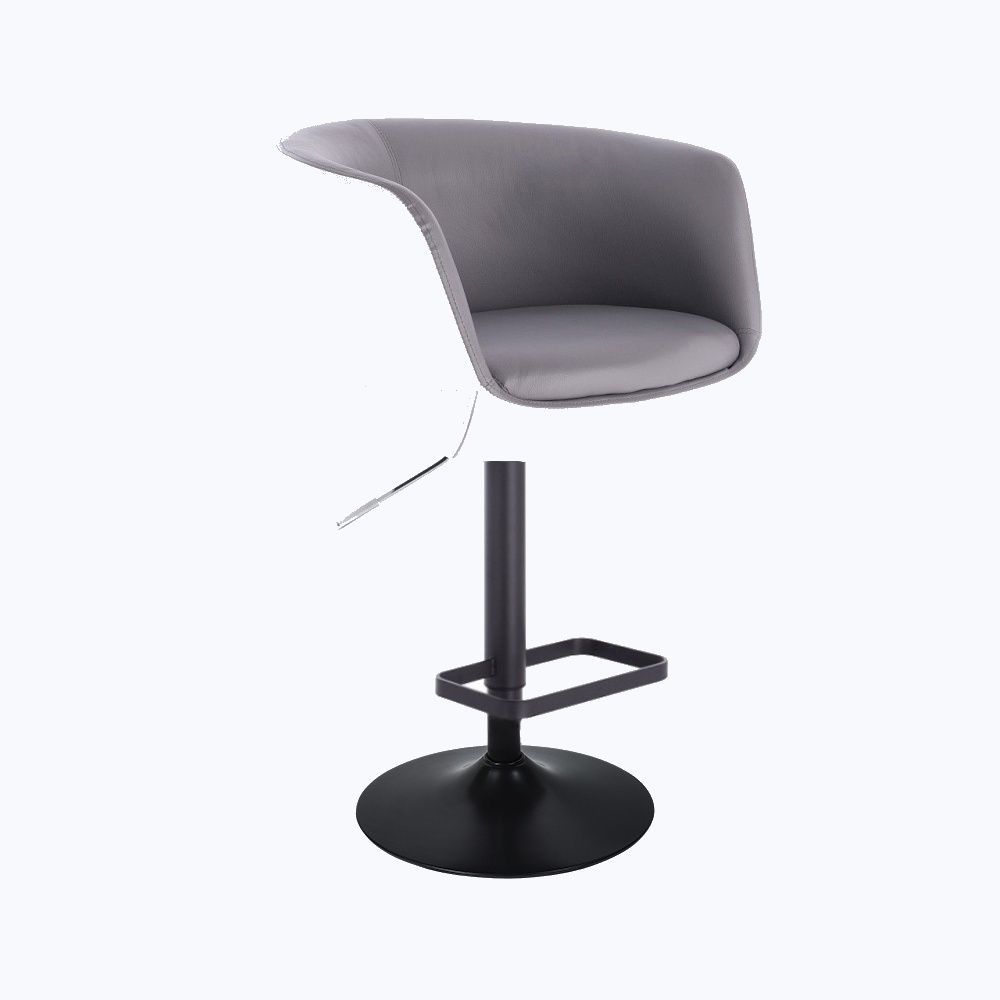 Barová židle MONTANA na černém talíři - bílo-šedá