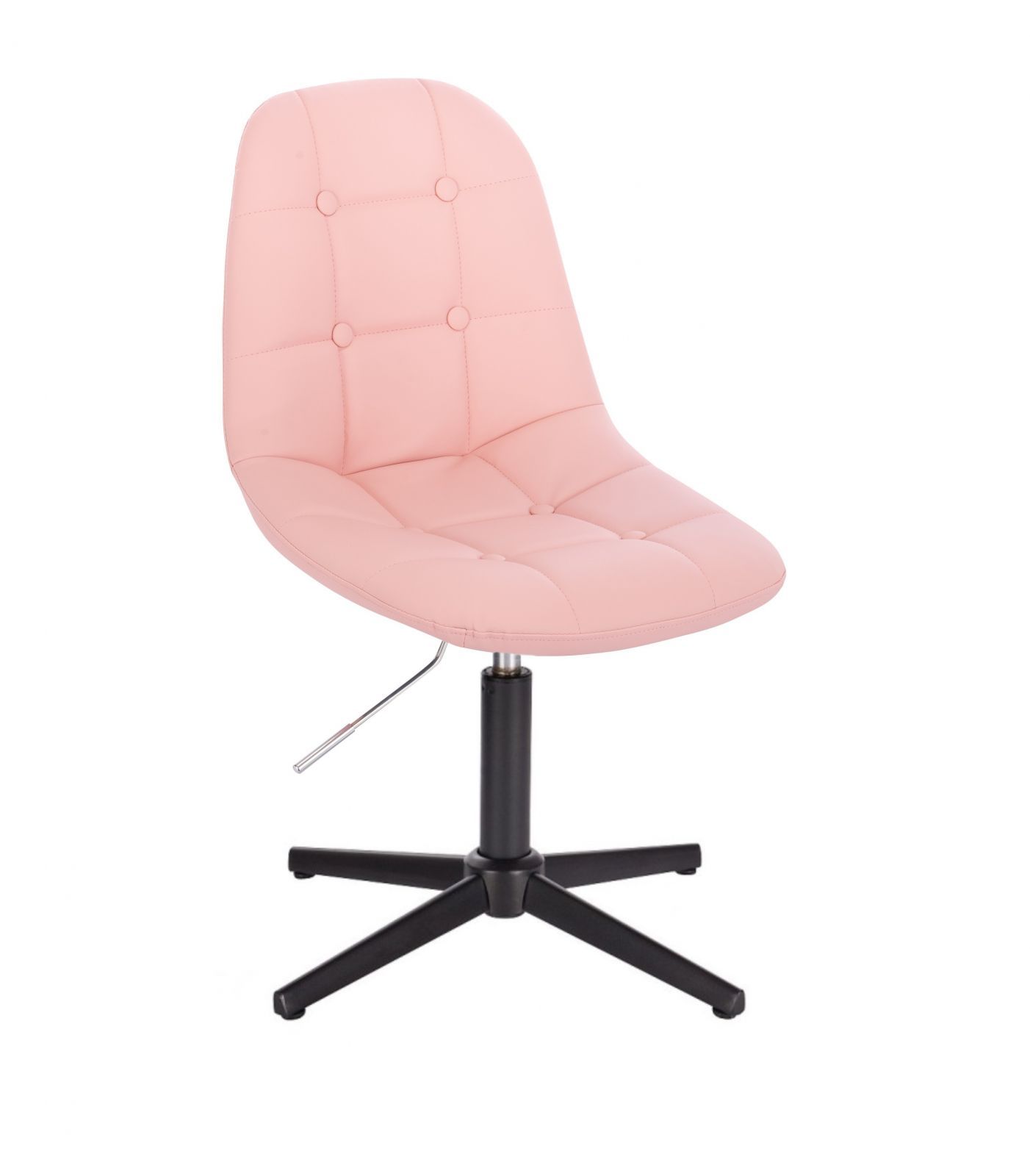 LuxuryForm Kosmetická židle SAMSON na černém kříži - růžová