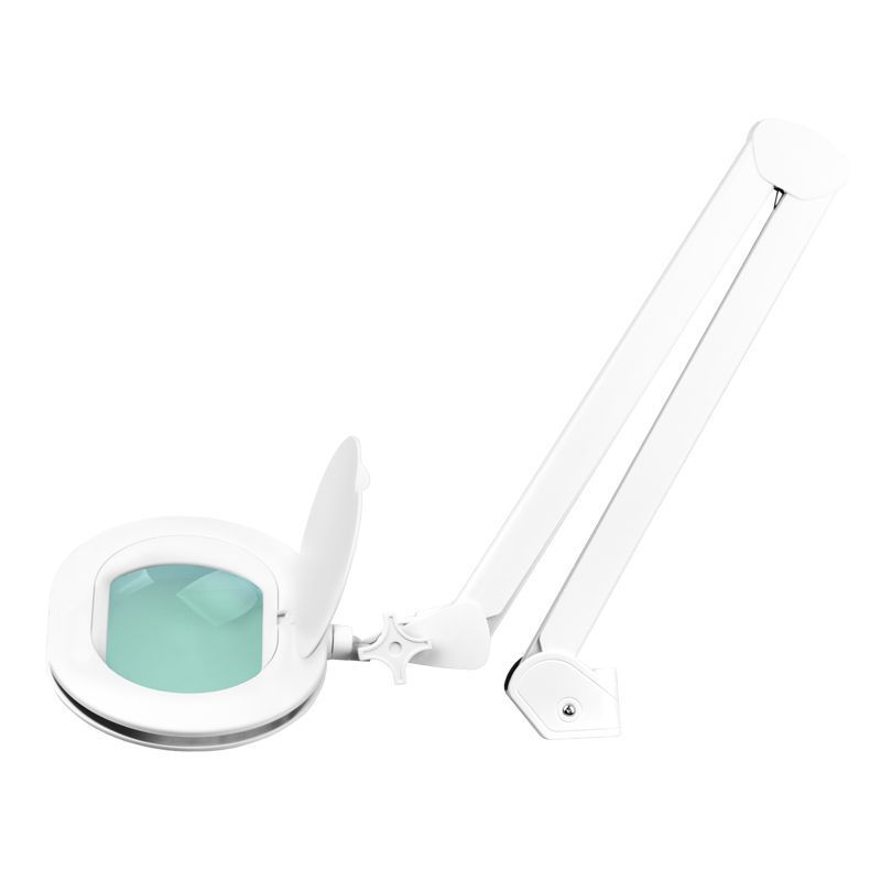 Lampa s lupou stolní ELEGANTE 6028 60 LED SMD 5D s regulací intenzity světla - bílá