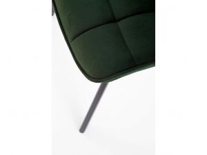 Kosmetická židle ORLEN VELUR - lahvově zelená
