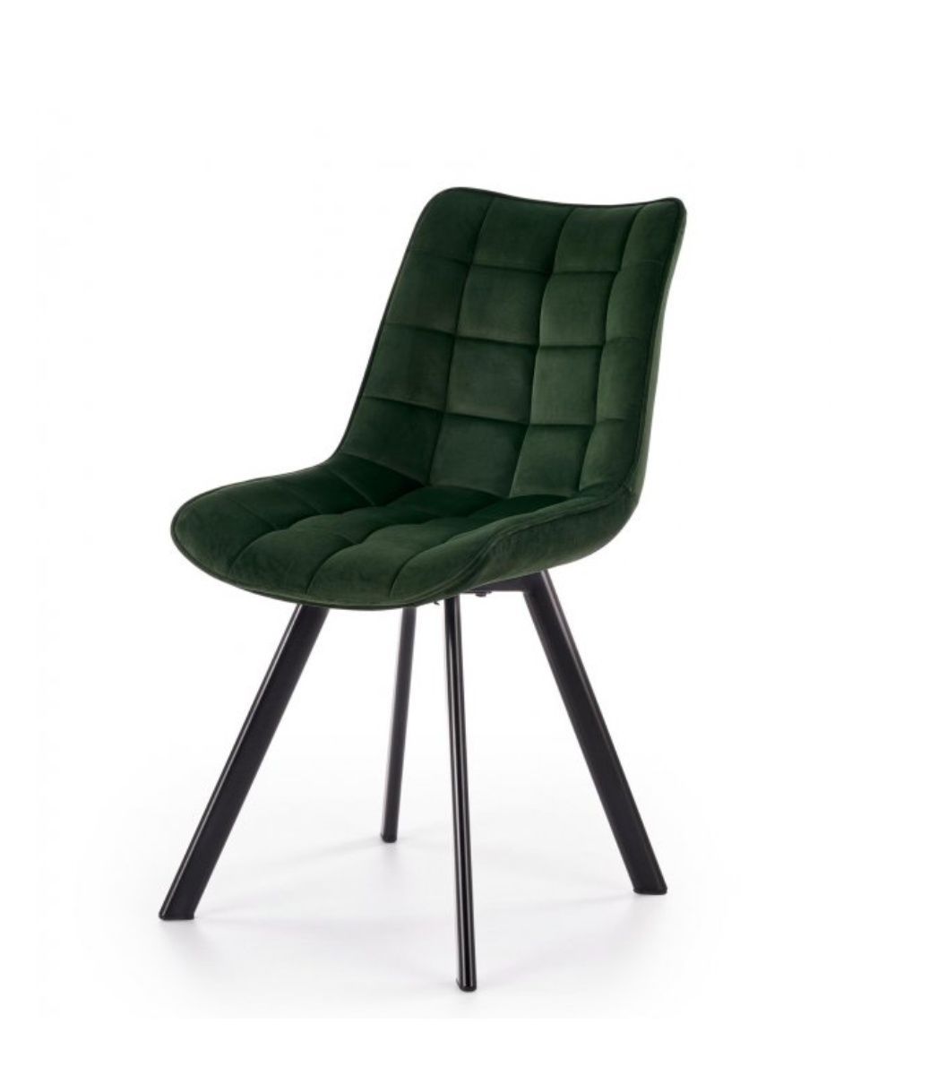 LuxuryForm Kosmetická židle ORLEN VELUR - lahvově zelená