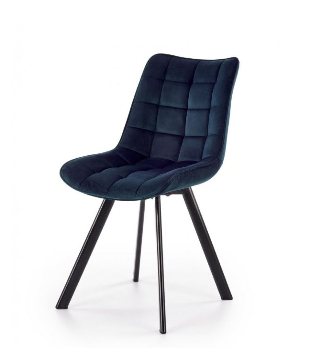 LuxuryForm Kosmetická židle ORLEN VELUR - tmavě modrá