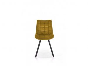 Kosmetická židle ORLEN VELUR - žlutá