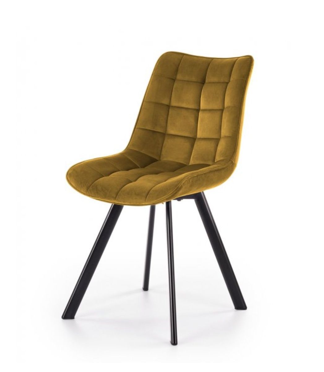 LuxuryForm Kosmetická židle ORLEN VELUR - žlutá