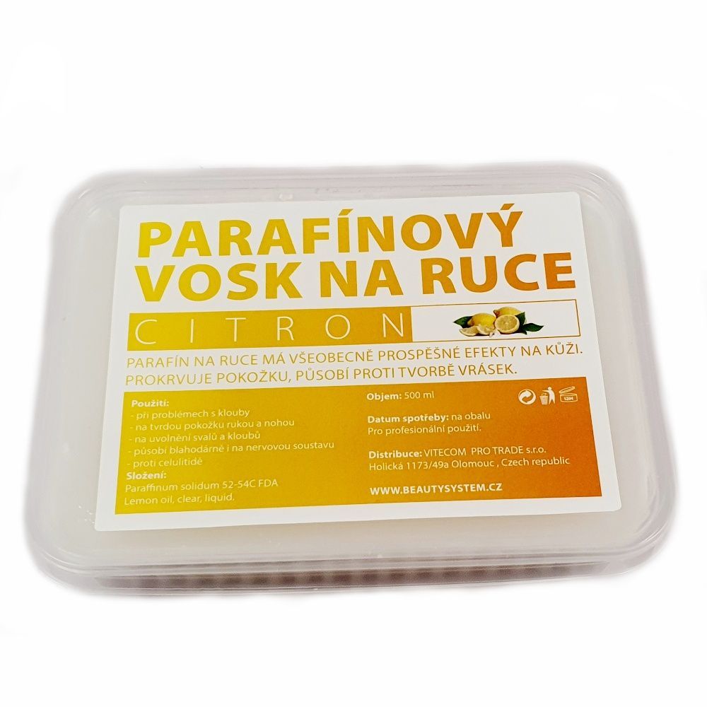VITECOM Kosmetický parafinový vosk 500 ml - citrón