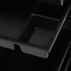   GABBIANO Kadeřnický odkládací stolek 68C - černý