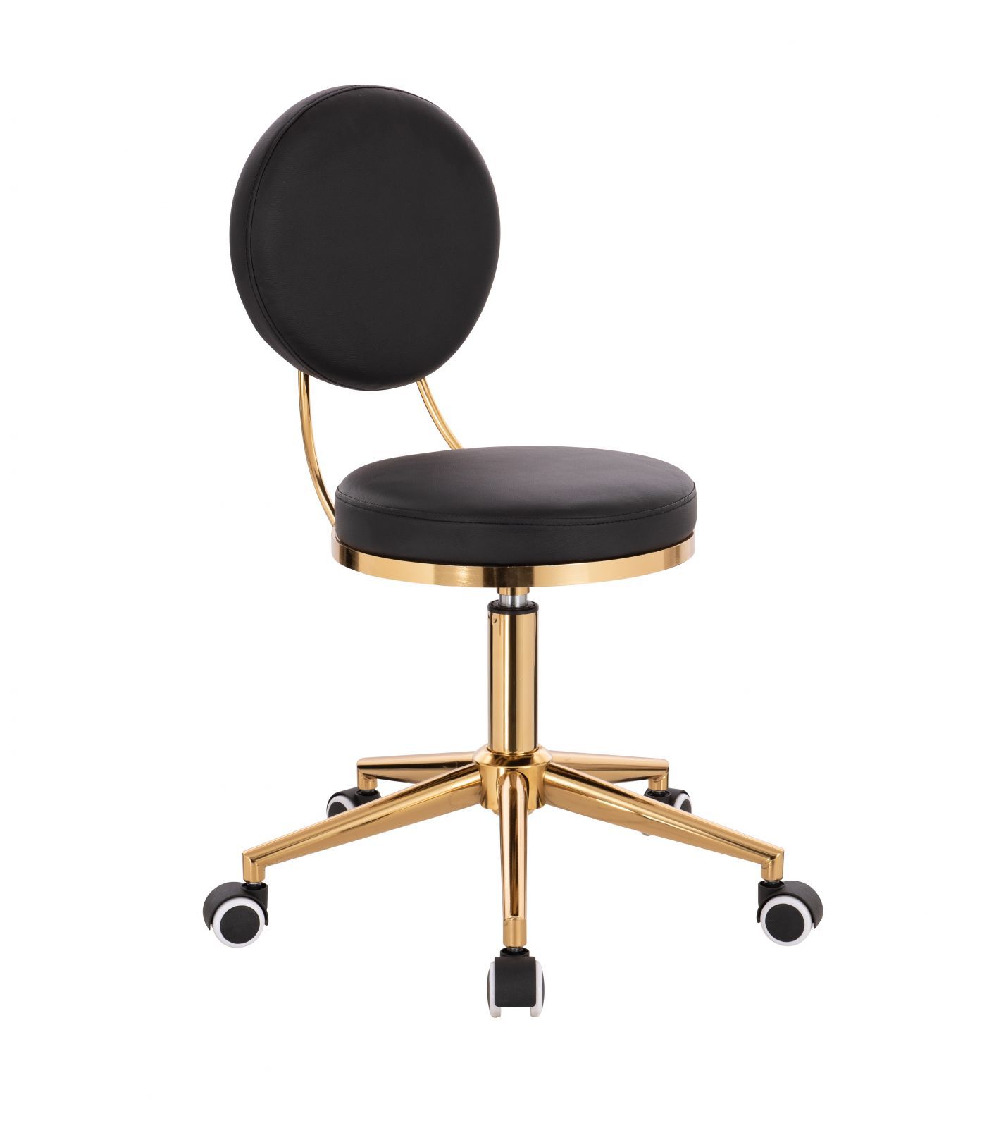 LuxuryForm Kosmetická židle PORTO - černo zlatý