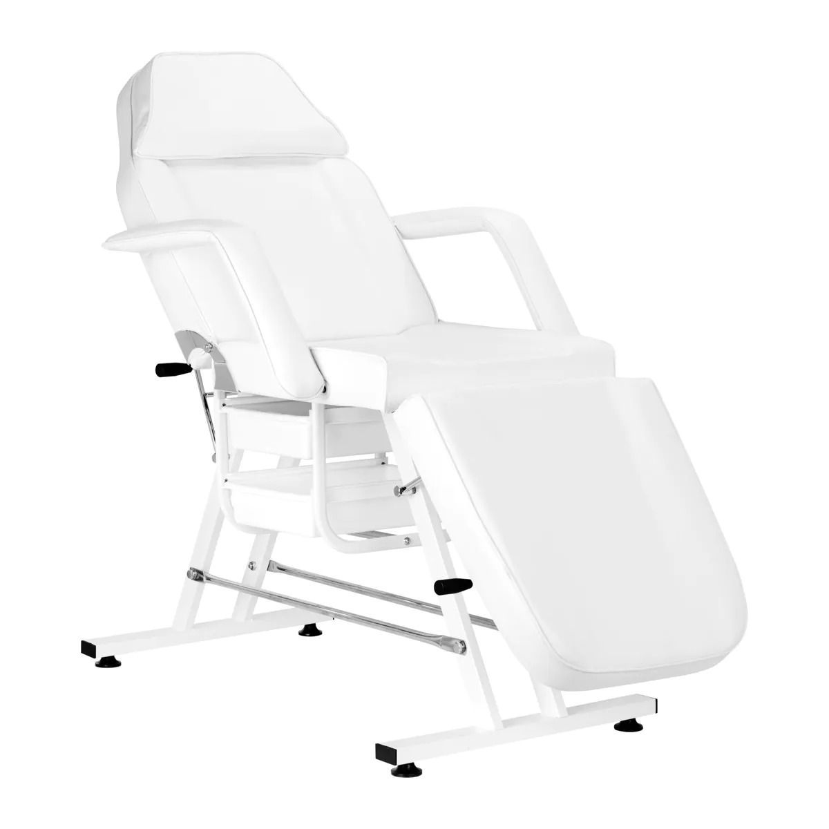 Kosmetická židle Sillon s výsuvnými zásuvkami - bílá