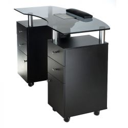 Kosmetický stolek na manikúru BD-3453+P černý