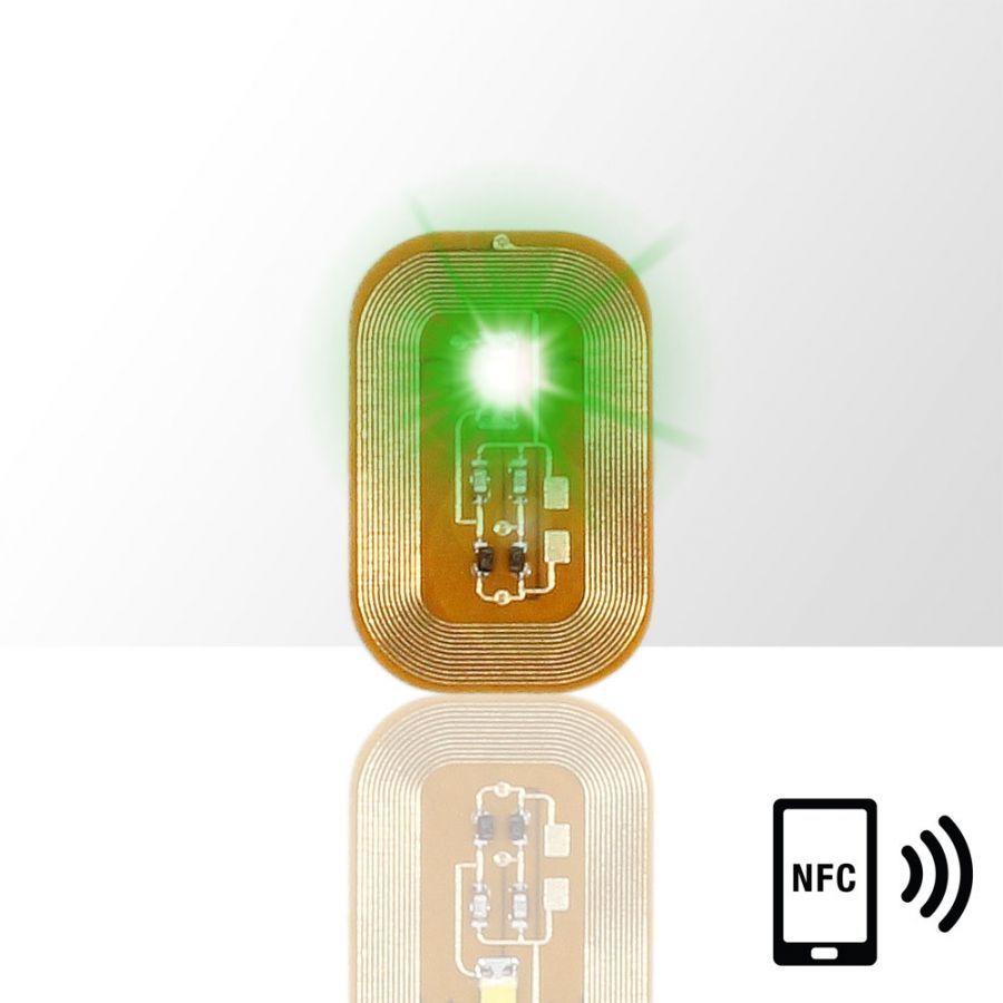 LED dioda na nehty NFC - zelená
