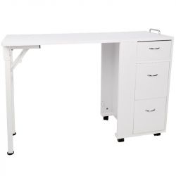 Skládací kosmetický stolek AZZURRO 2051 bílý (AS)