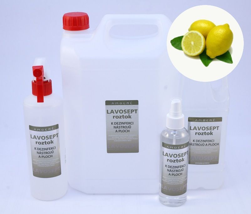 Dezinfekce na nástroje a plochy 1000 ml náhradní náplň - aroma citron (AM)