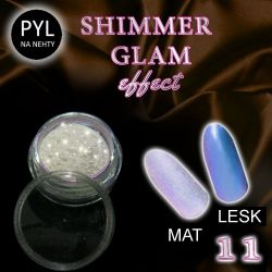 Pyl na zdobení nehtů - Efekt Shimmer Glam 11