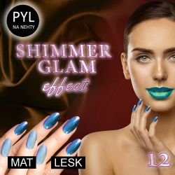 Pyl na zdobení nehtů - Efekt Shimmer Glam 12