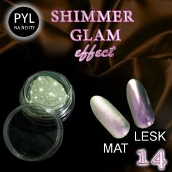 Pyl na zdobení nehtů - Efekt Shimmer Glam 14