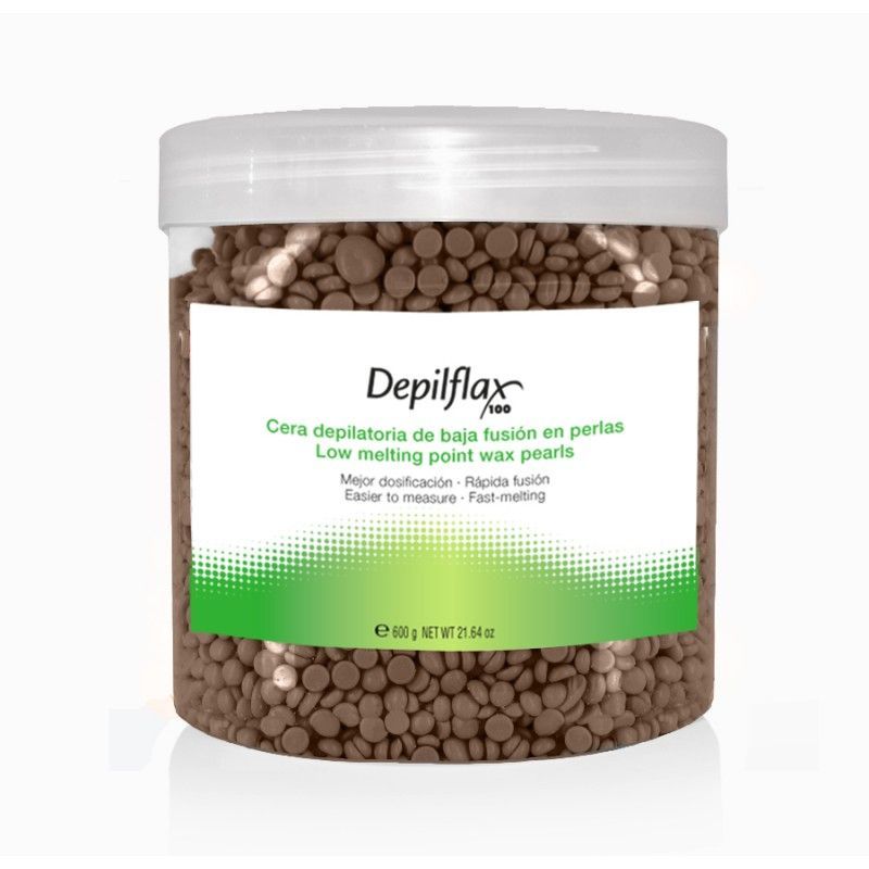 Tvrdý depilační vosk DEPIFLAX 600g - čokoládový (AS)