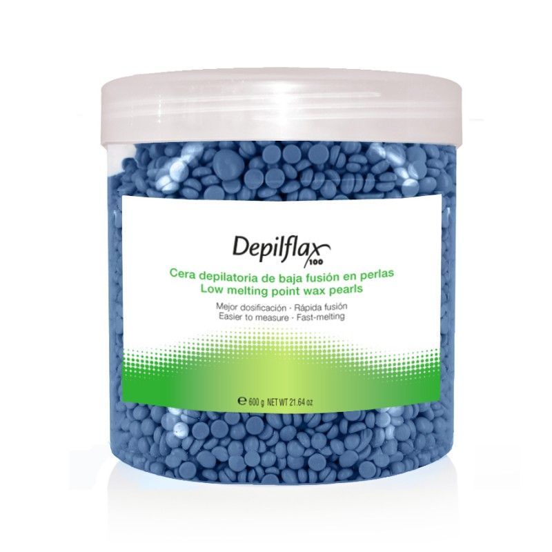 Tvrdý depilační vosk DEPIFLAX 600g - modrý (AS)