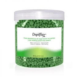 Tvrdý depilační vosk DEPIFLAX 600g - zelený VEGE 