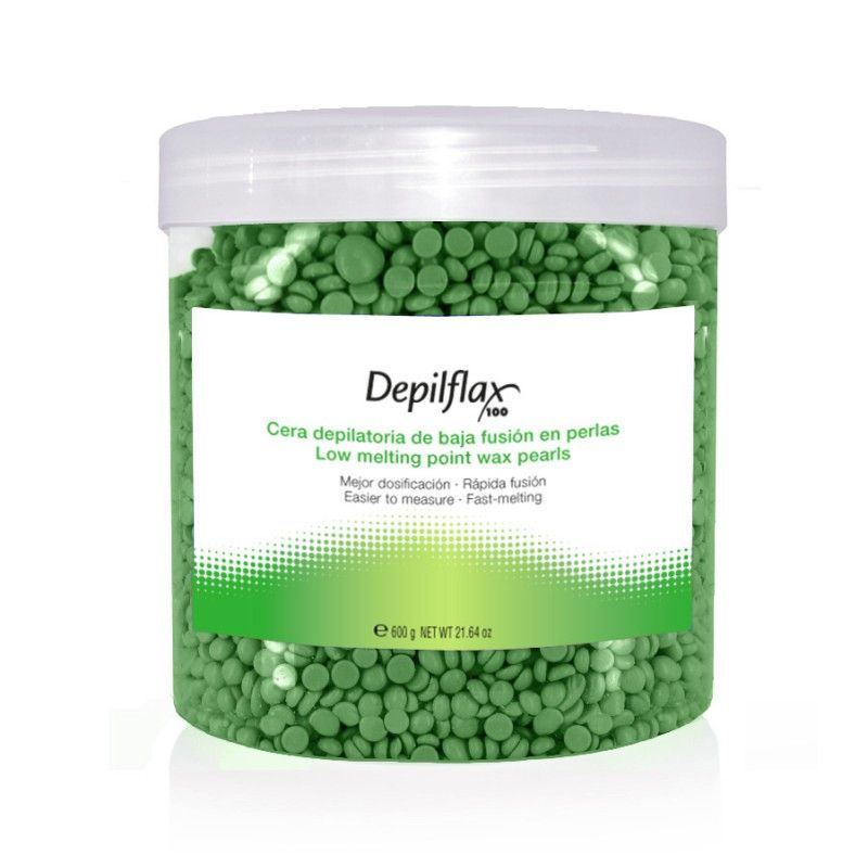 Tvrdý depilační vosk DEPIFLAX 600g - zelený VEGE (AS)
