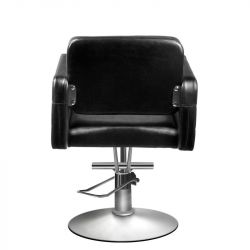 Čalouněná židle kadeřnická černá 90-1