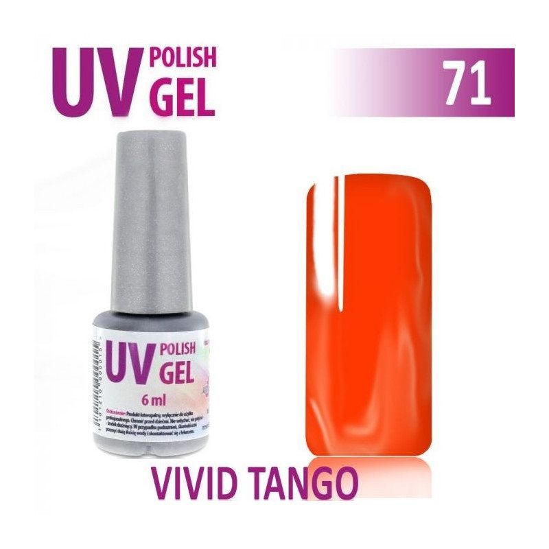 71.UV gel lak na nehty hybridní VIVID TANGO 6 ml (A)